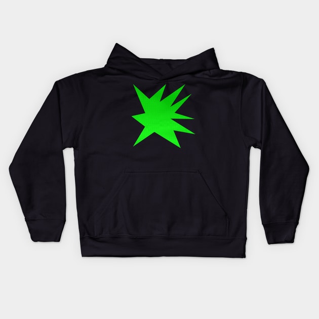 Comic Book Halftone Burst: A Bold and Explosive Graphic Design Kids Hoodie by JDWFoto